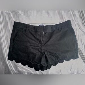 Black cotton shorts! J.Crew 100% cotton & scalloped design